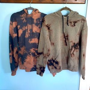 Bleach dyed hoodie